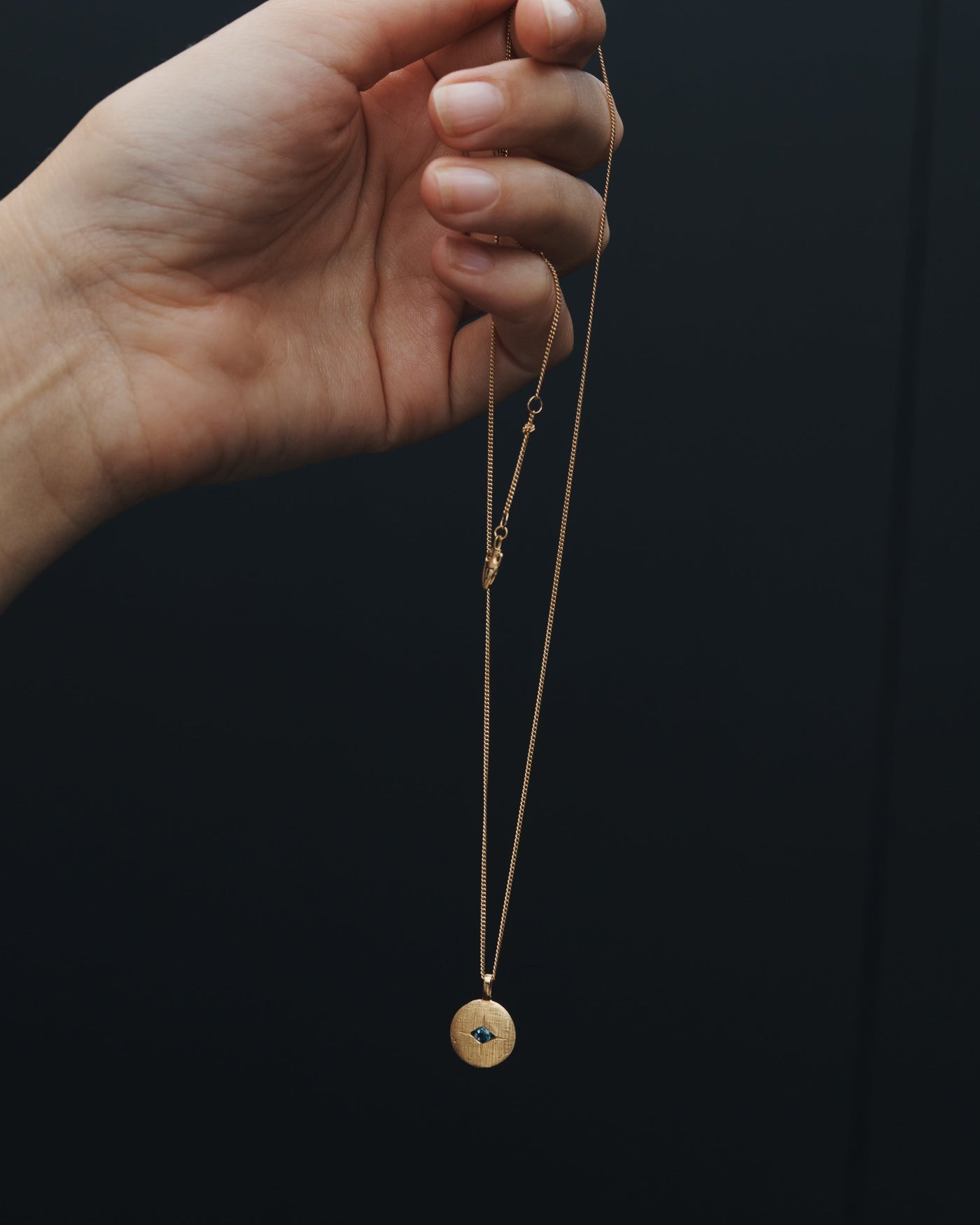 Temple of the Sun Mavi Eye Necklace, Gold