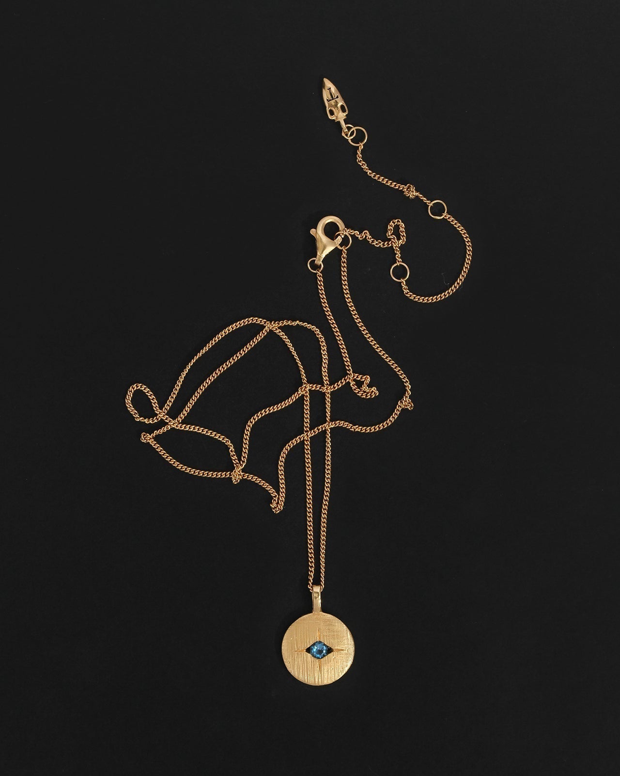 Temple of the Sun Mavi Eye Necklace, Gold