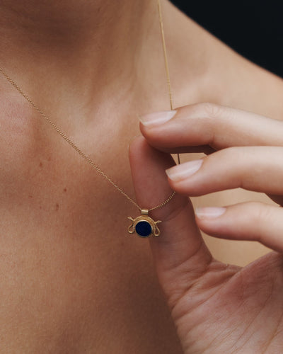 Temple of the Sun Naja Necklace, Gold