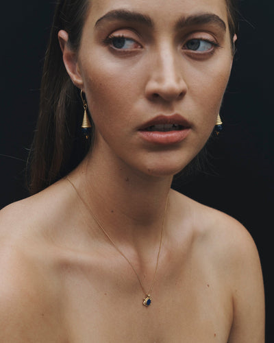 Temple of the Sun Naja Necklace, Gold