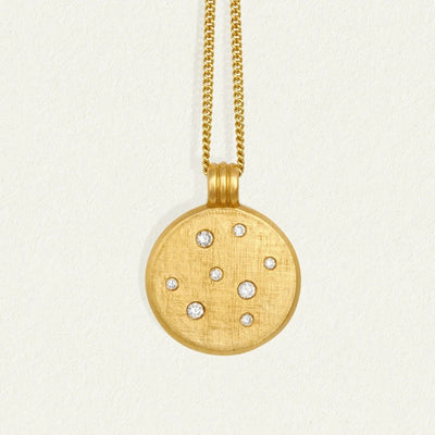 Temple of the Sun Nebula Necklace, Gold