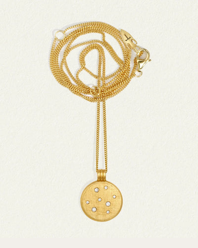 Temple of the Sun Nebula Necklace, Gold