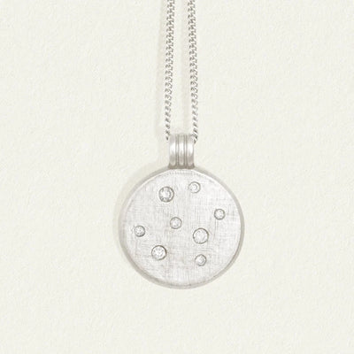 Temple of the Sun Nebula Necklace, Silver