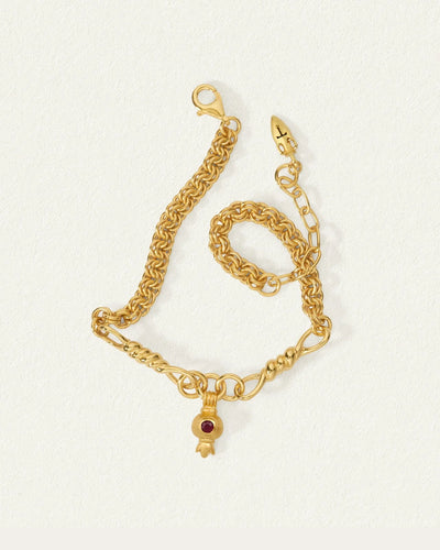 Temple of the Sun Pomegranate Bracelet, Gold