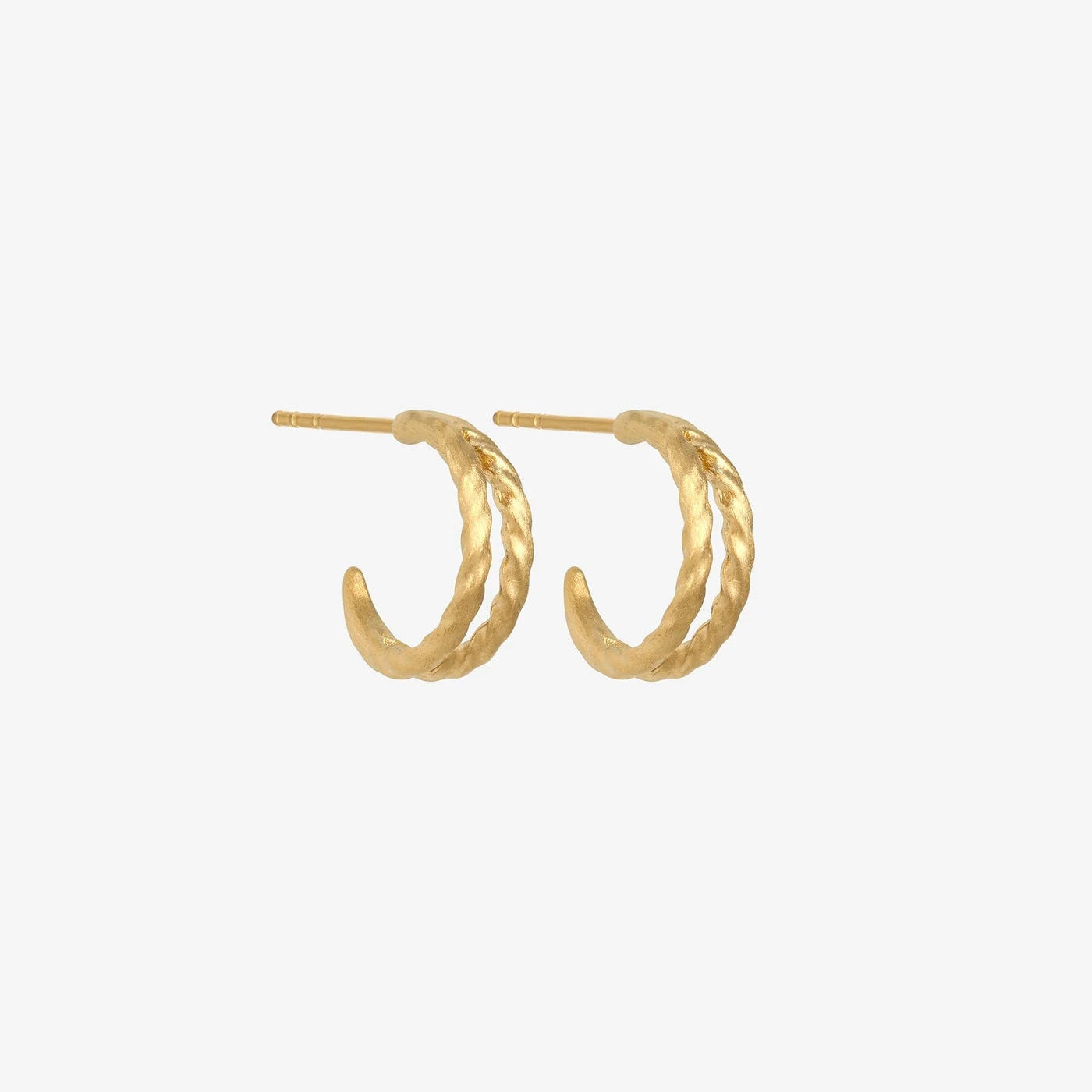 Temple of the Sun Priam Split Hoops, Gold