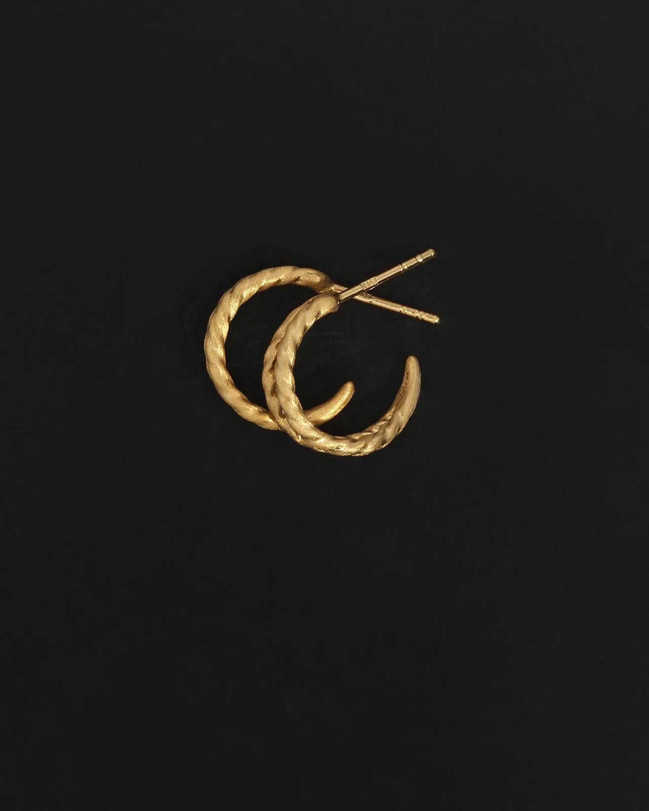 Temple of the Sun Priam Split Hoops, Gold