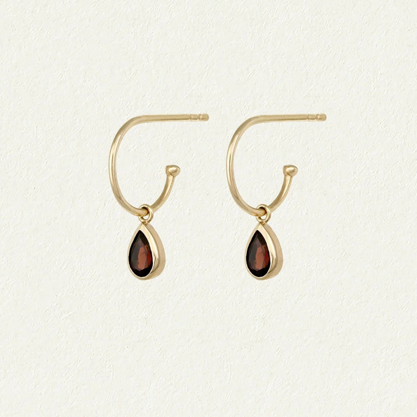 Temple of the Sun Pyrus Earrings, Solid Gold