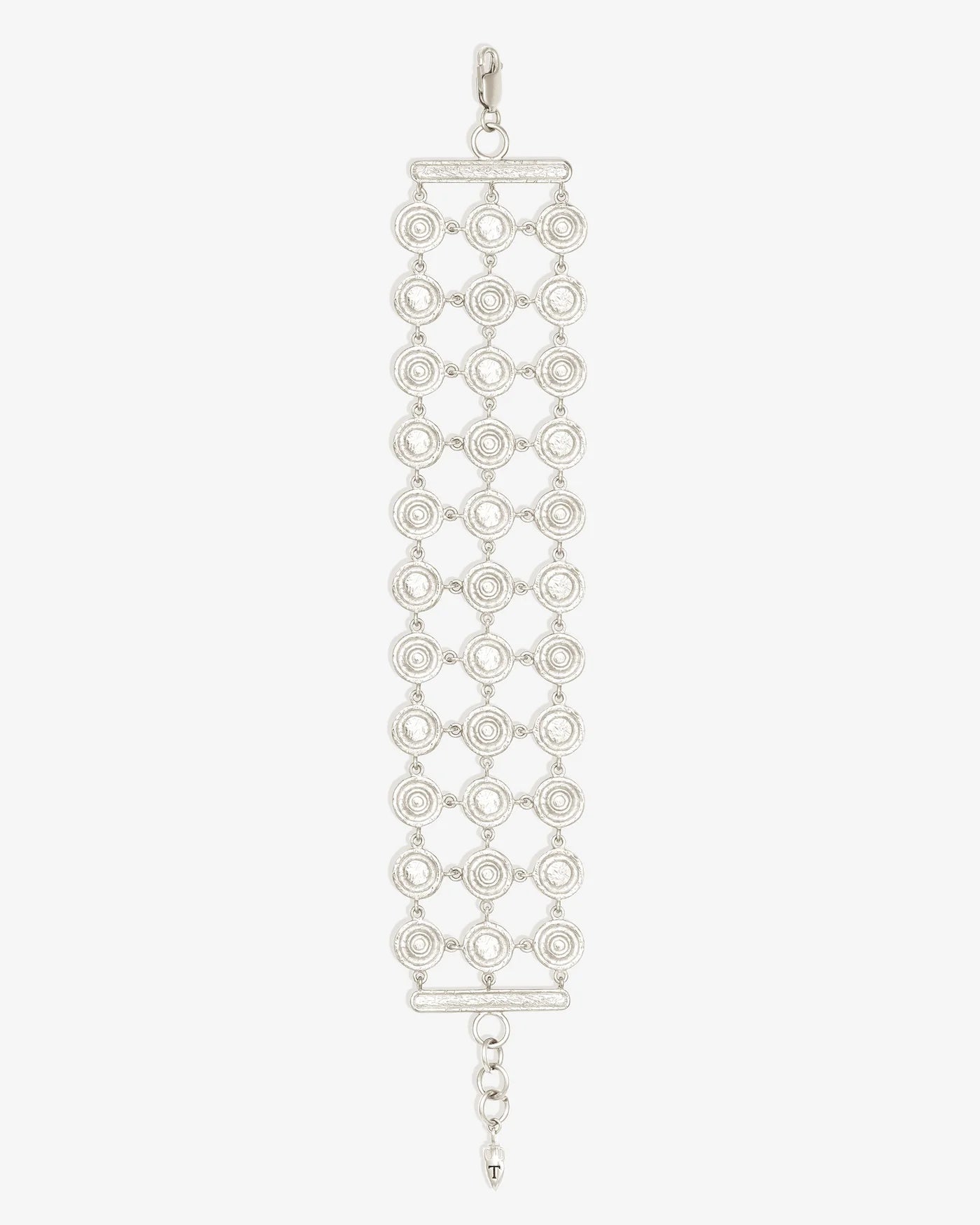 Temple of the Sun Reign Coin Bracelet, Silver