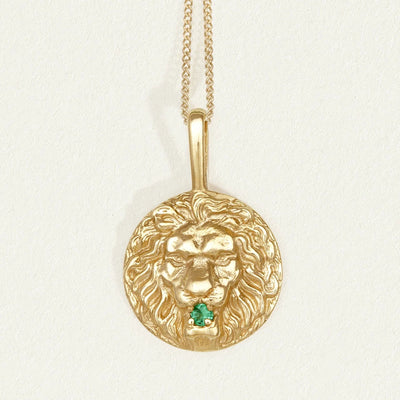 Temple of the Sun Solid Gold Roar Necklace