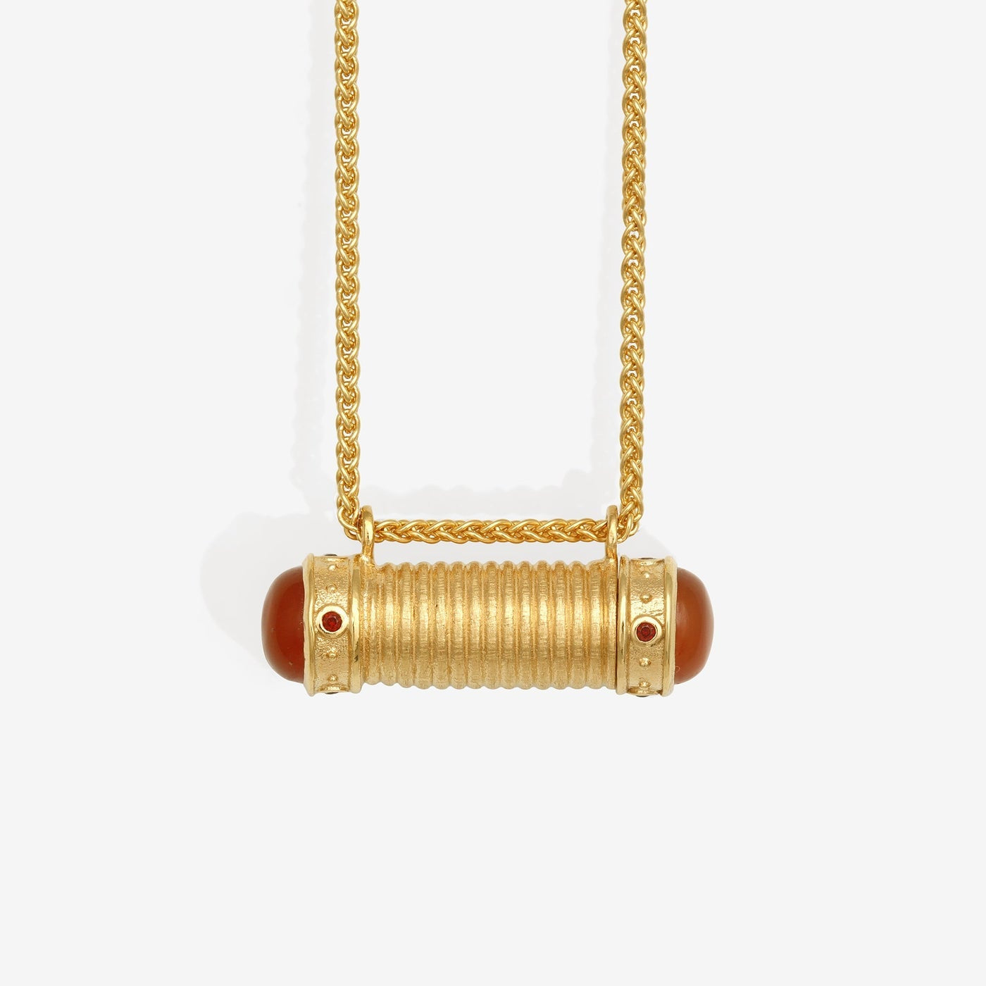 Temple of the Sun Sacred Scroll Necklace, Gold