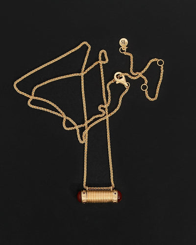 Temple of the Sun Sacred Scroll Necklace, Gold