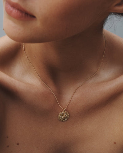 Temple of the Sun Seed of Life Necklace, Gold