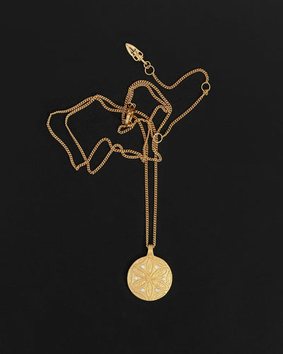 Temple of the Sun Seed of Life Necklace, Gold