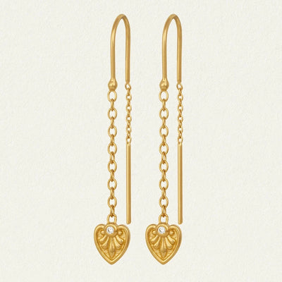 Temple of the Sun Silph Earrings, Gold