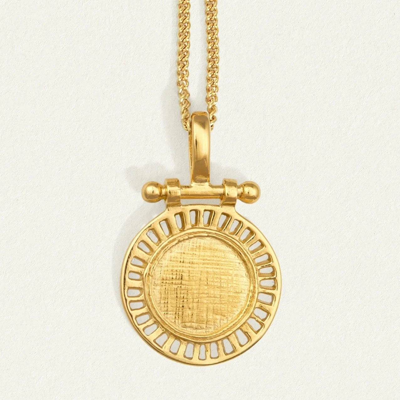 Temple of the Sun Solar Necklace, Gold