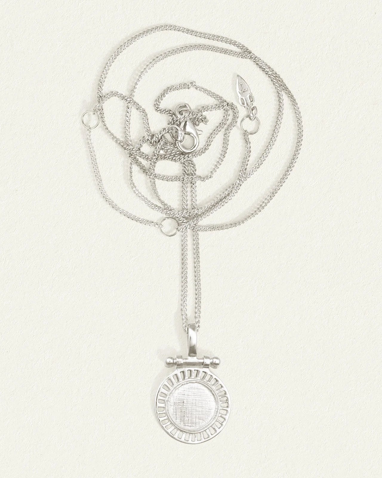 Temple of the Sun Solar Necklace, Silver