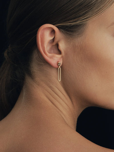 Temple of the Sun Tara Earrings, Gold