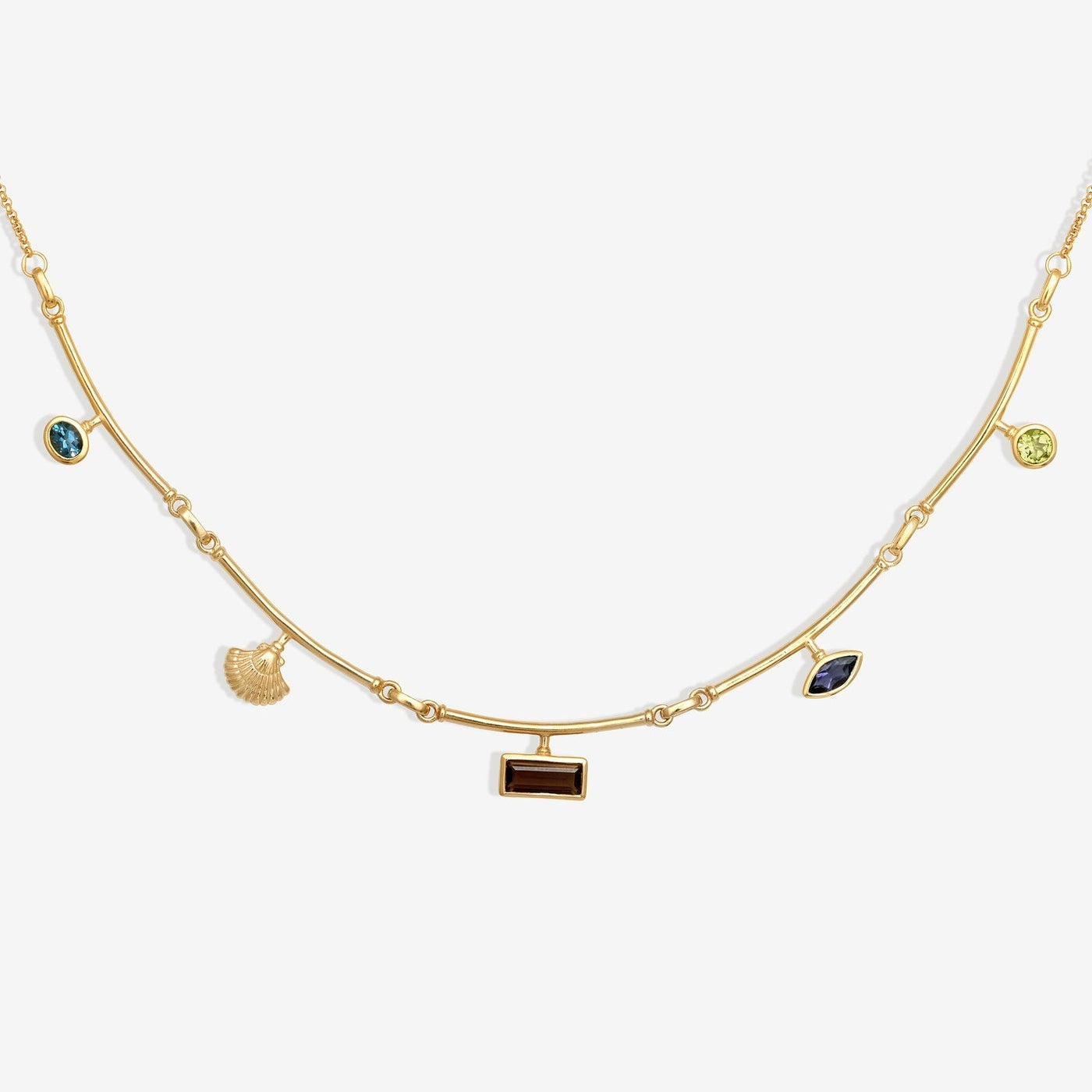 Temple of the Sun Ula Statement Necklace, Gold