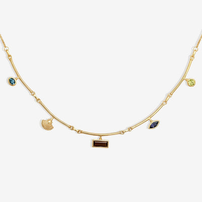 Temple of the Sun Ula Statement Necklace, Gold