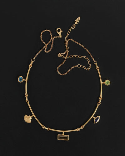 Temple of the Sun Ula Statement Necklace, Gold