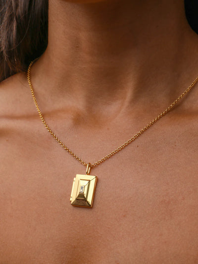 Avant Studio Valerie Locket Necklace, Gold