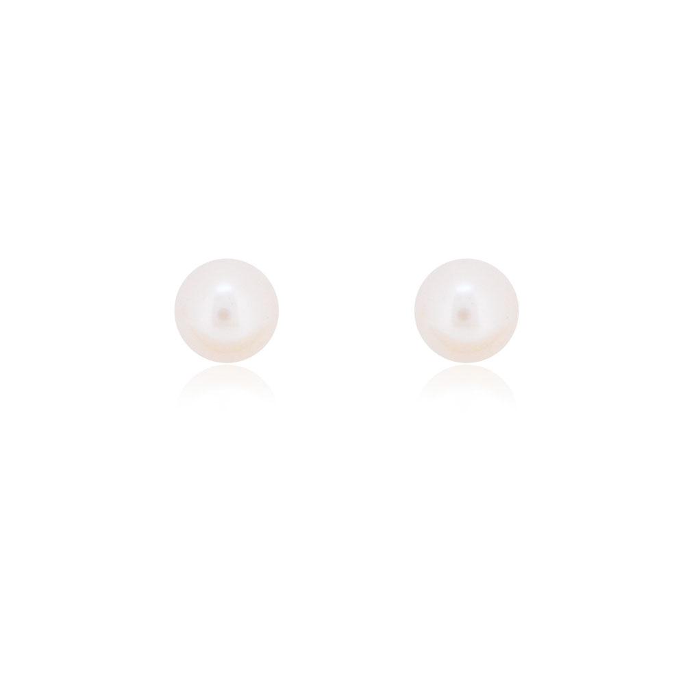 Linda Tahija 6mm Freshwater Pearl Stud Earrings, Gold