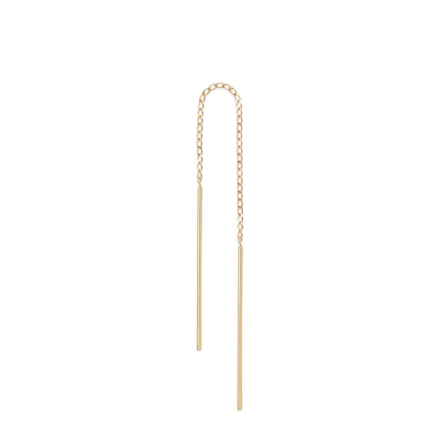 By Charlotte 14k Gold Purity Single Thread Earring