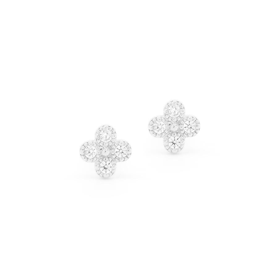 By Charlotte Luminous Stud Earrings, Silver