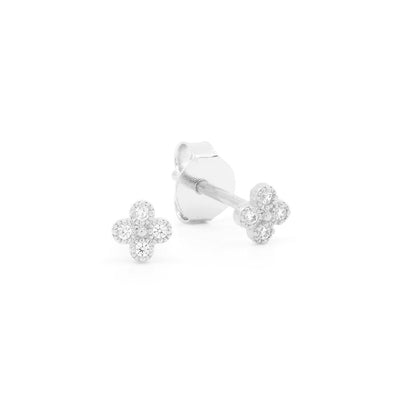 By Charlotte Luminous Stud Earrings, Silver