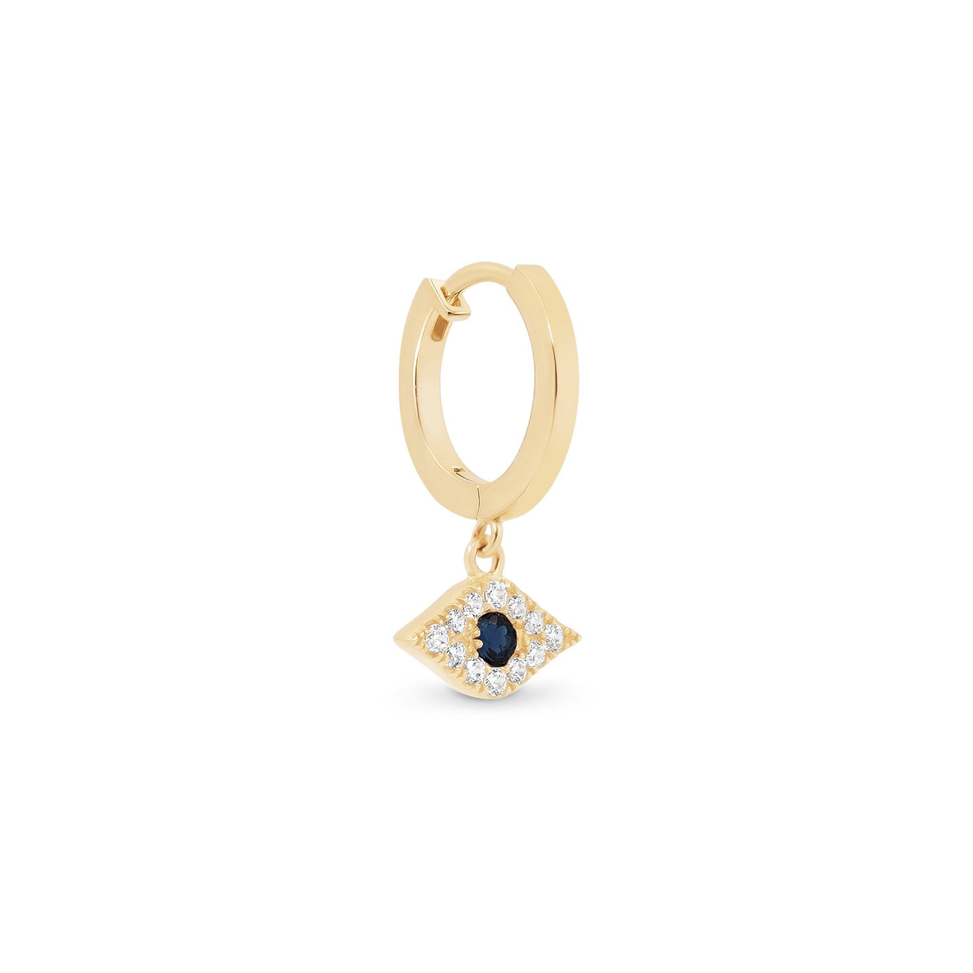 By Charlotte 14k Gold Evil Eye Single Hoop Earring