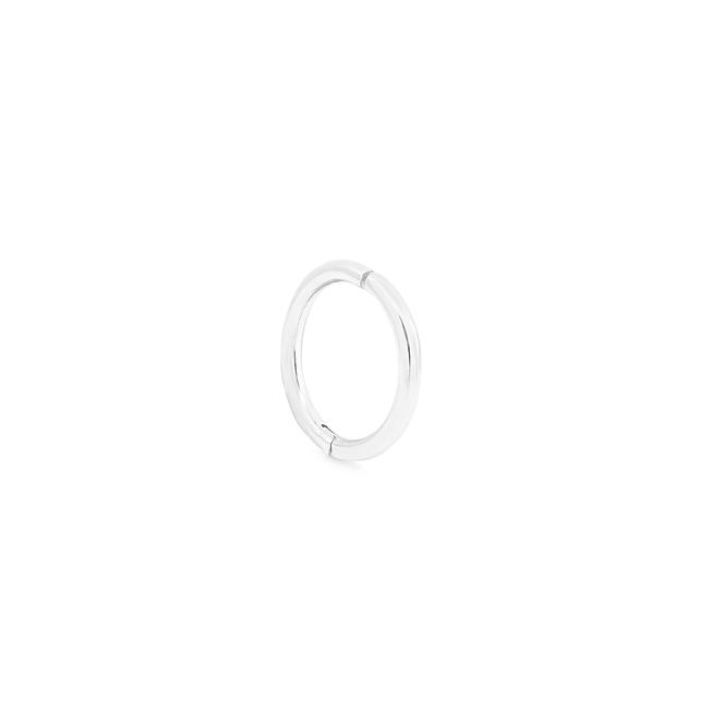 By Charlotte 14k White Gold Purity Sleeper Single Hoop Earring