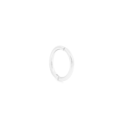 By Charlotte 14k White Gold Purity Sleeper Single Hoop Earring