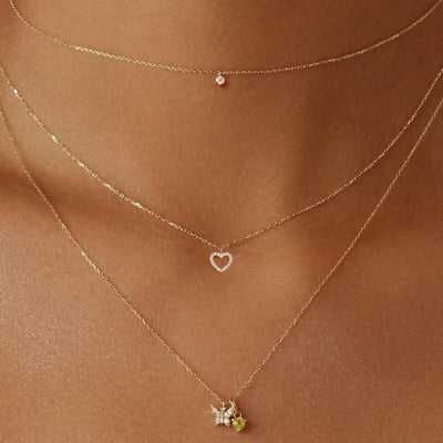 By Charlotte 14k Gold Eternal Love Diamond Necklace