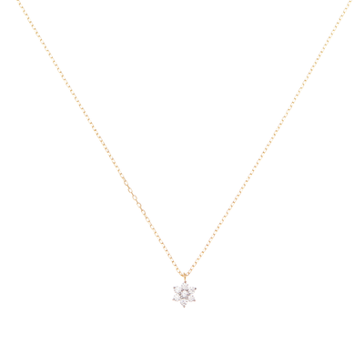 By Charlotte 14k Gold Crystal Lotus Flower Necklace