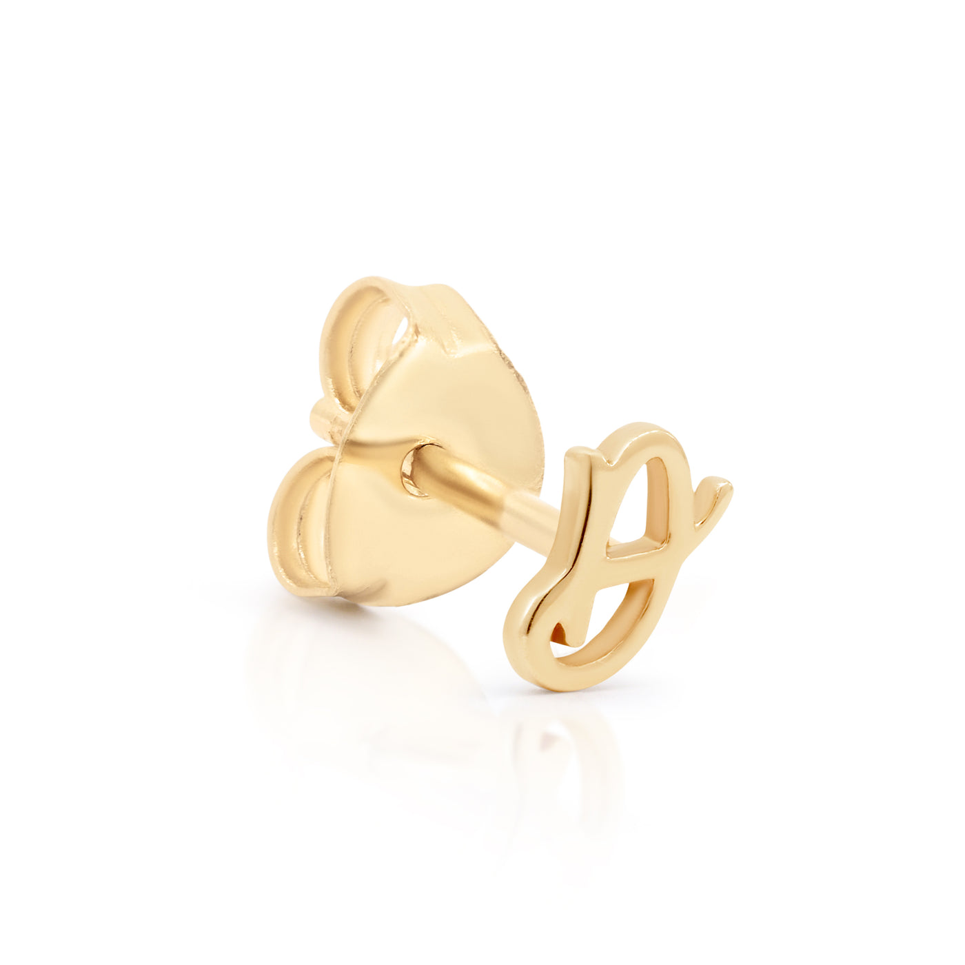 By Charlotte 14k Gold Love Letter Initial Single Stud Earring