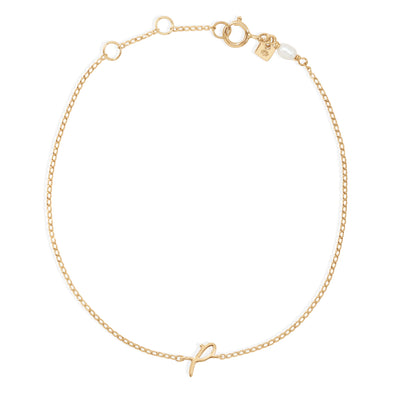 By Charlotte 14k Gold Love Letter Initial Bracelet