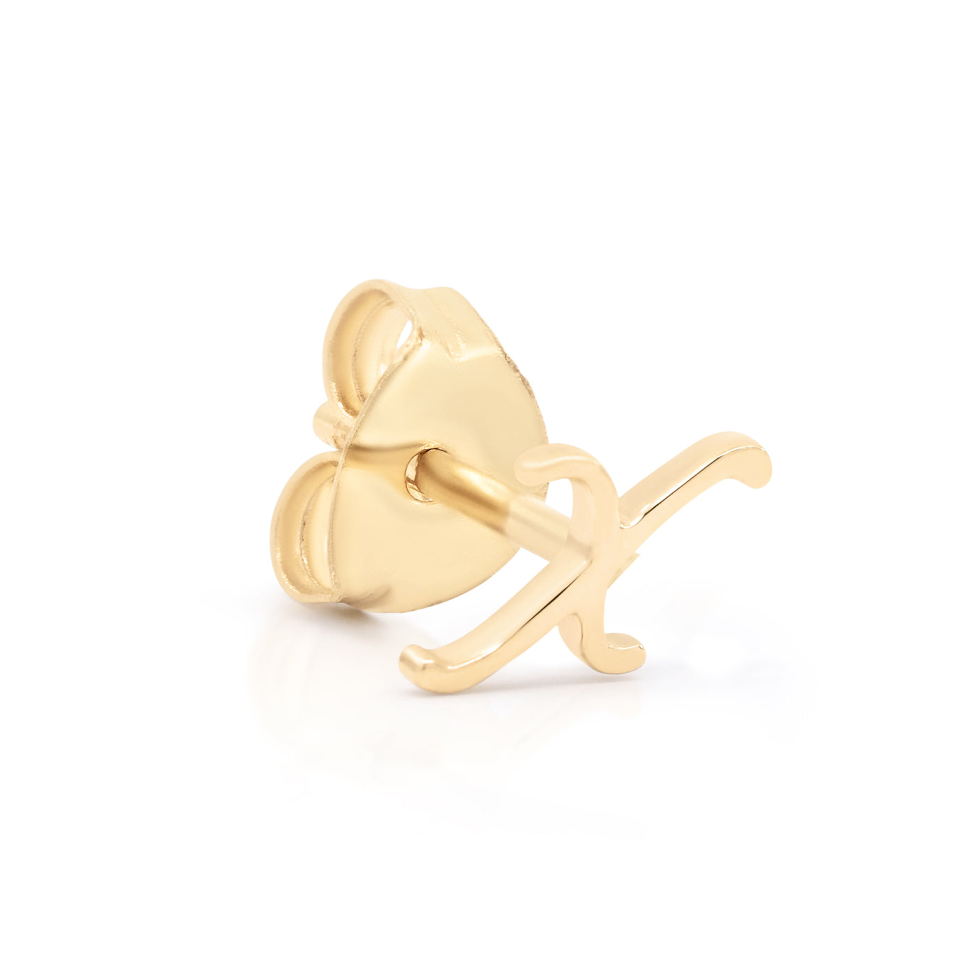 By Charlotte 14k Gold Love Letter Initial Single Stud Earring