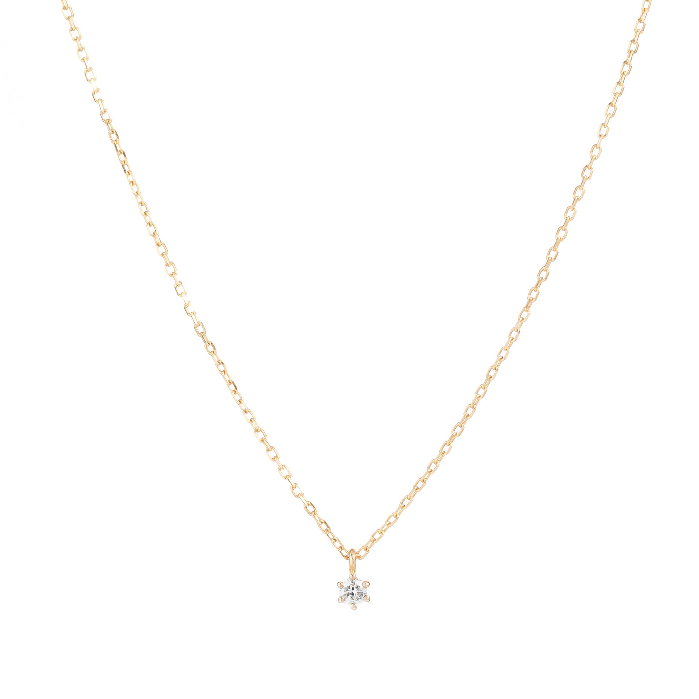 By Charlotte 14k Gold Sweet Droplet Diamond Necklace