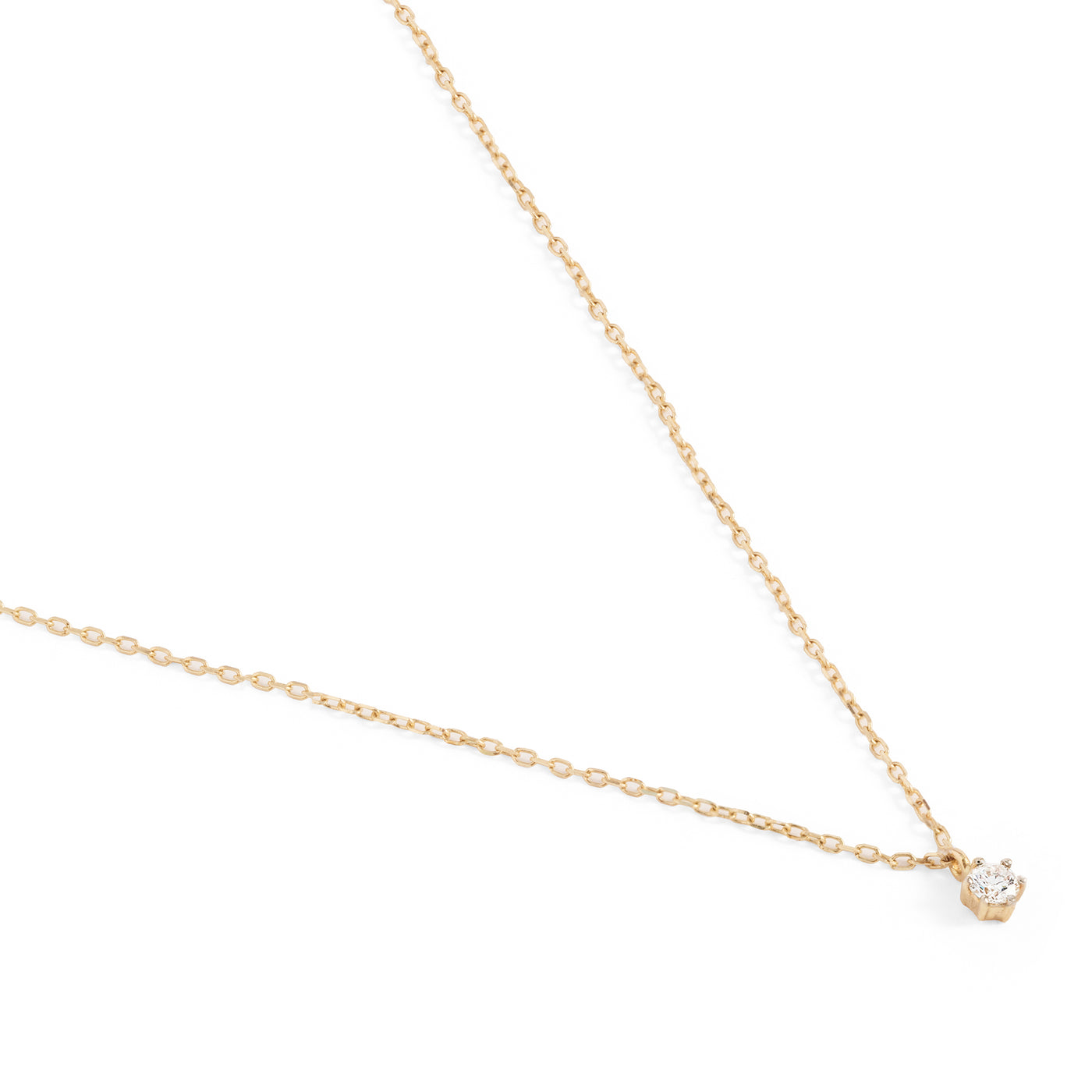 By Charlotte 14k Gold Sweet Droplet Diamond Necklace