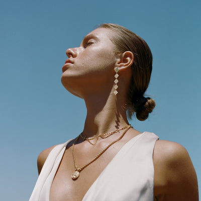 Temple of the Sun Leon Necklace, Gold