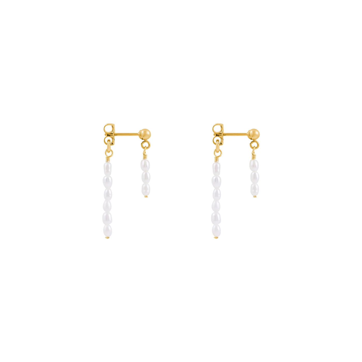 Alana Maria Aimee Freshwater Pearl Earrings, Gold