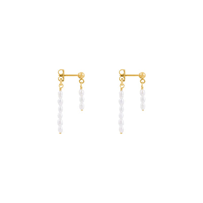 Alana Maria Aimee Freshwater Pearl Earrings, Gold