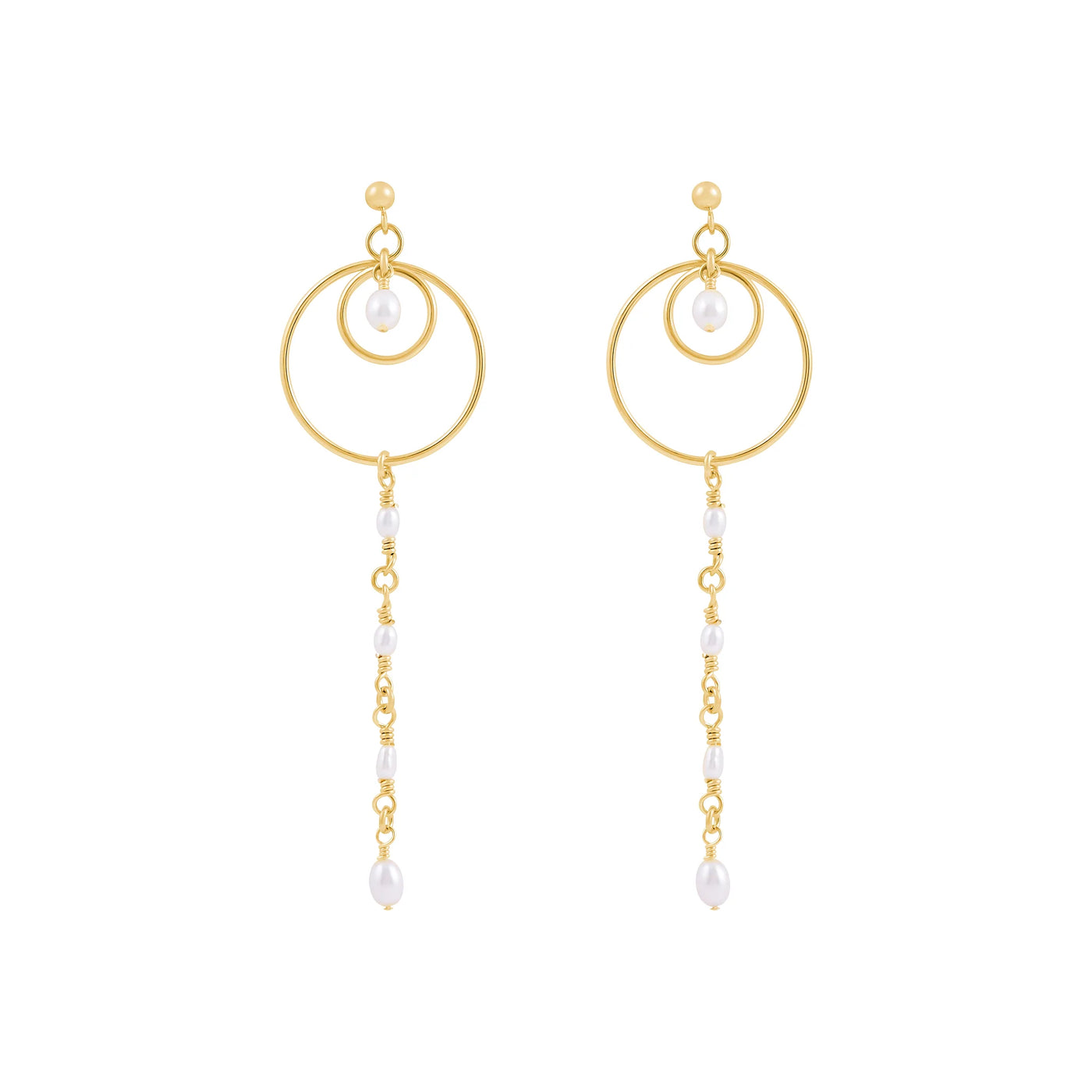 Alana Maria Belle Earrings, Gold