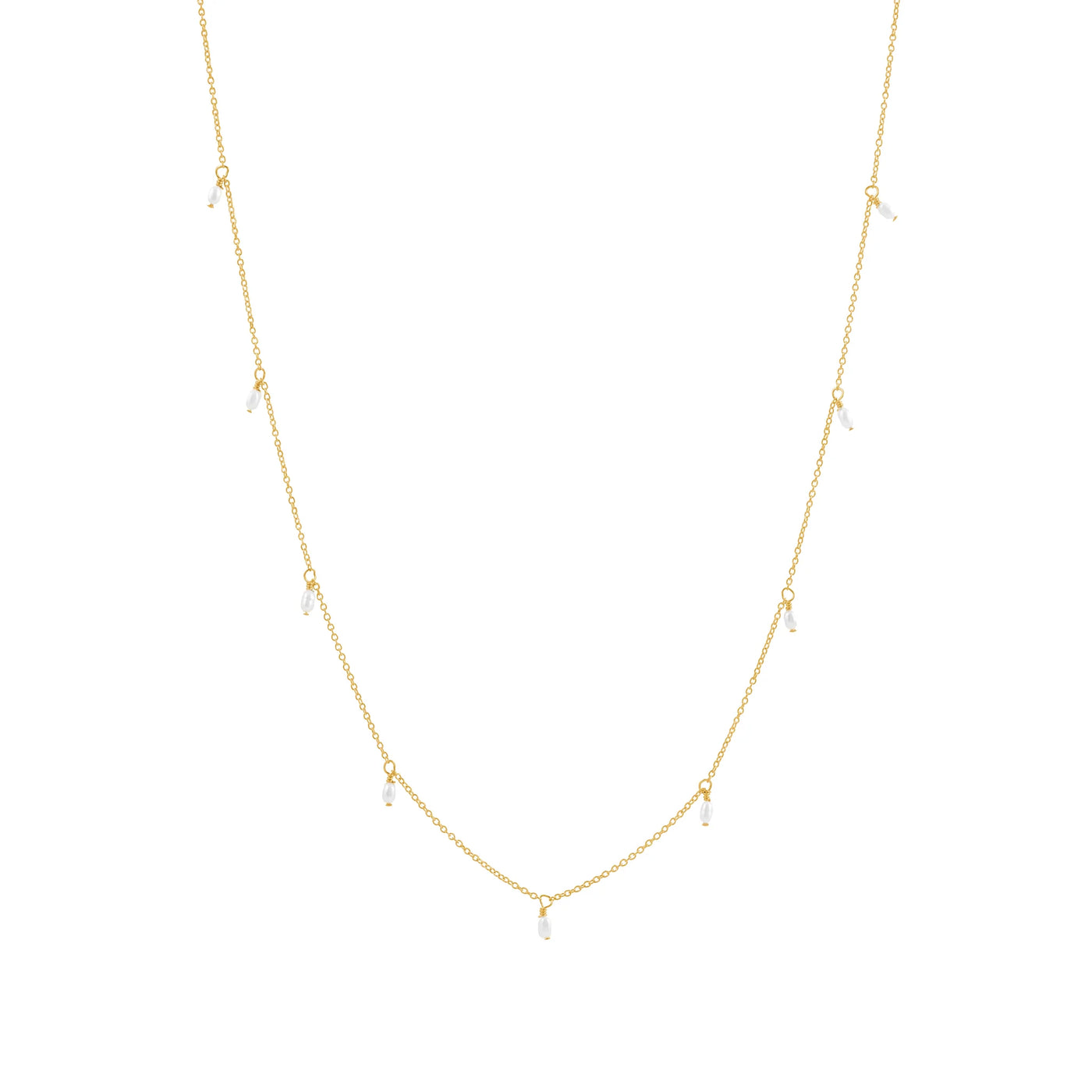 Alana Maria Prim Freshwater Pearl Necklace, Gold