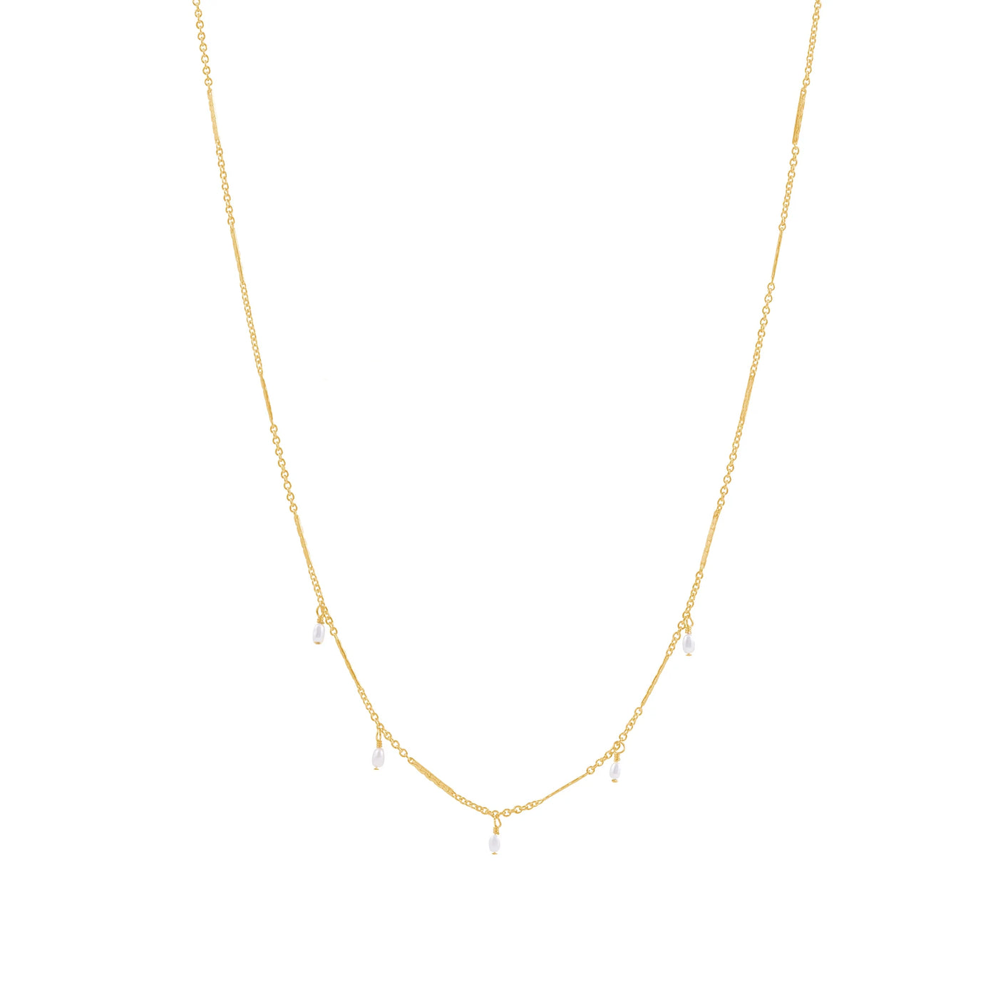 Alana Maria Tae Freshwater Pearl Necklace, Gold