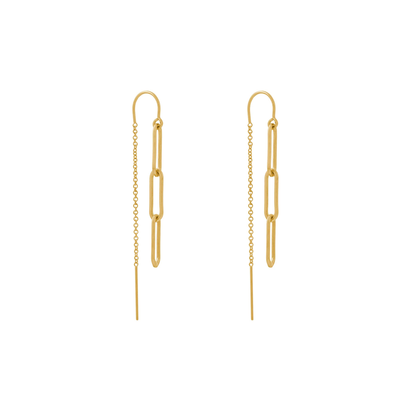 Alana Maria Yves Thread Earrings, Gold