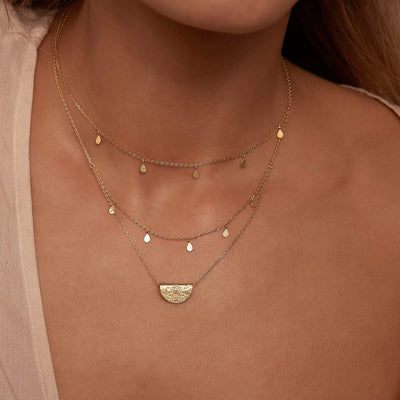 By Charlotte Blessed Lotus Necklace, Silver