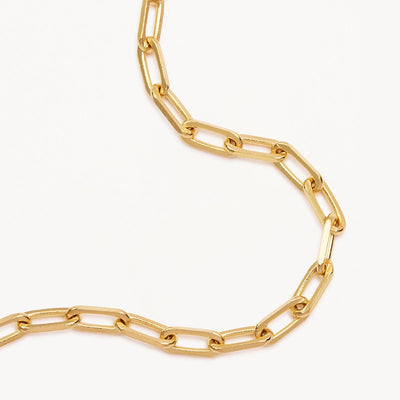 By Charlotte 18” 3mm Link Chain Necklace, Gold or Silver