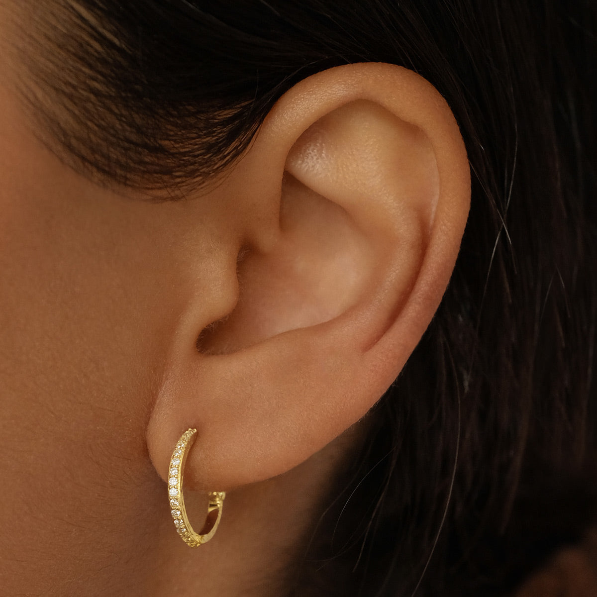 By Charlotte Divine Light Hoop Earrings, Gold or Silver