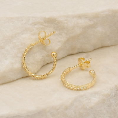 By Charlotte Divine Light Hoop Earrings, Gold or Silver